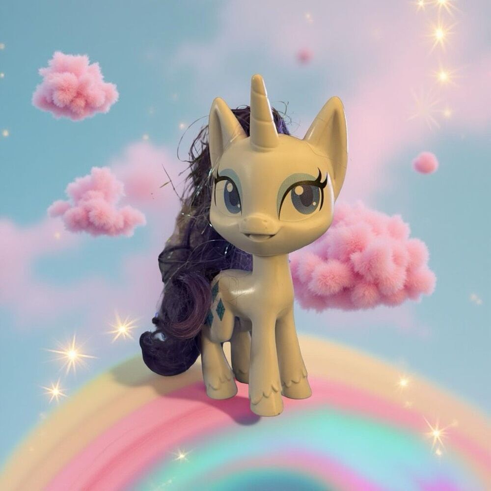 My Little Pony 2019 Magical Mane Rarity Hard Plastic Pony Figure A23